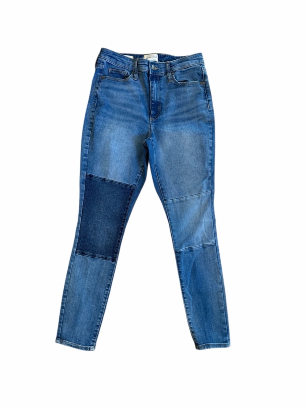 Universal Thread Light Blue Patchwork Skinny Jean… - image 2